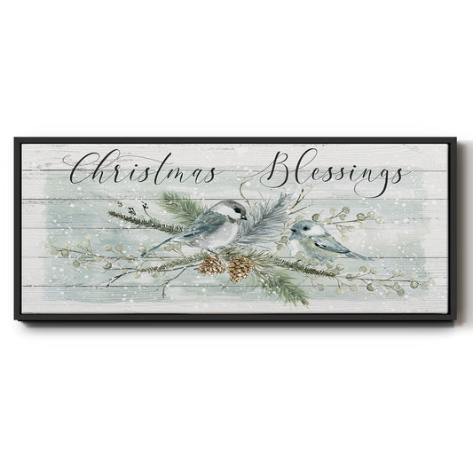 Christmas Blessings - Floater Framed Canvas Print