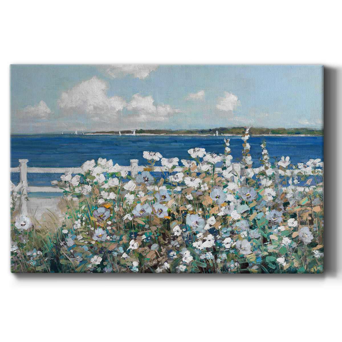 Bayside Garden Premium Gallery Wrapped Canvas - Ready to Hang