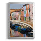 Colorful Canal - Modern Framed Canvas Print