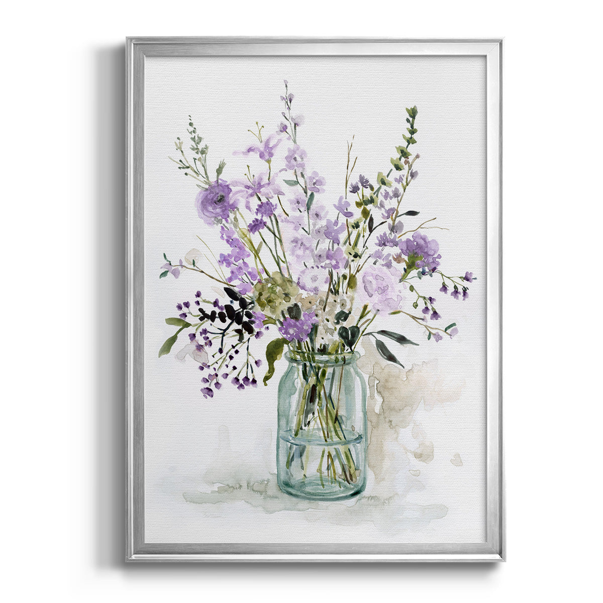 Purple Passion II - Modern Framed Canvas Print