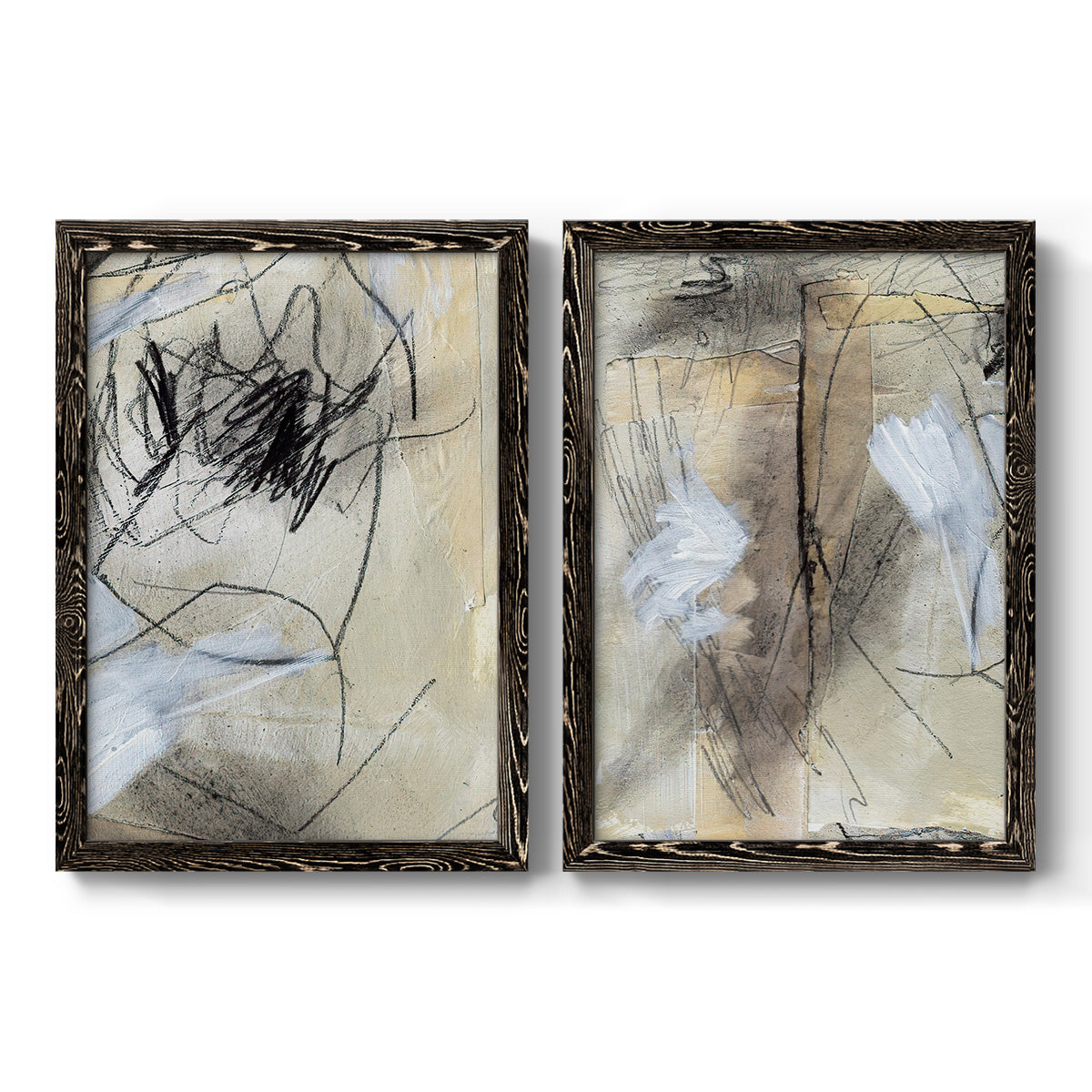 Masked Notes VII - Premium Framed Canvas 2 Piece Set - Ready to Hang