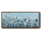Teal Light Garden - Floater Framed Canvas Print