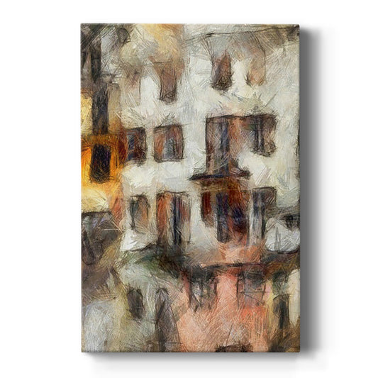 Stacked Houses III - Canvas Art Print