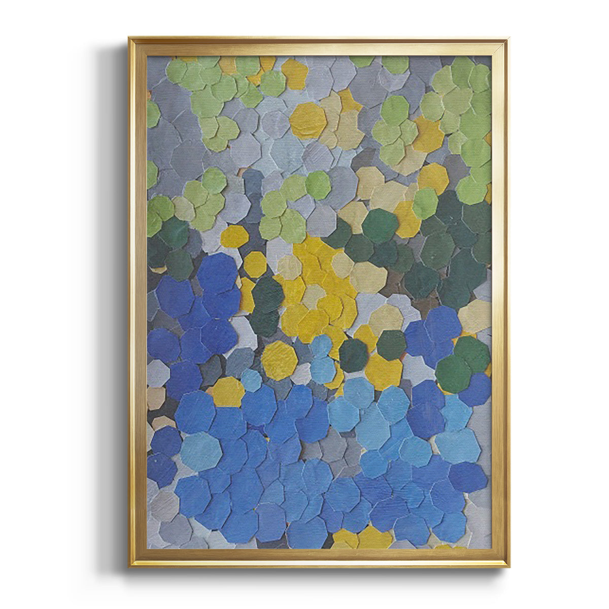 Lake Como Garden - Modern Framed Canvas Print