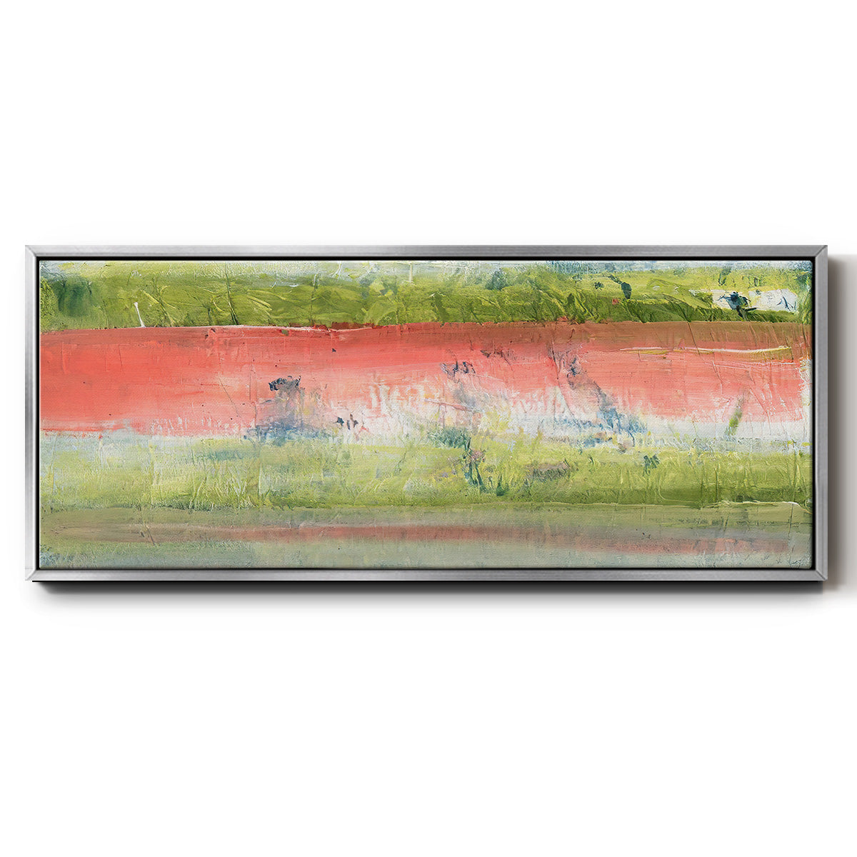 Nature's Flag I - Floater Framed Canvas Print