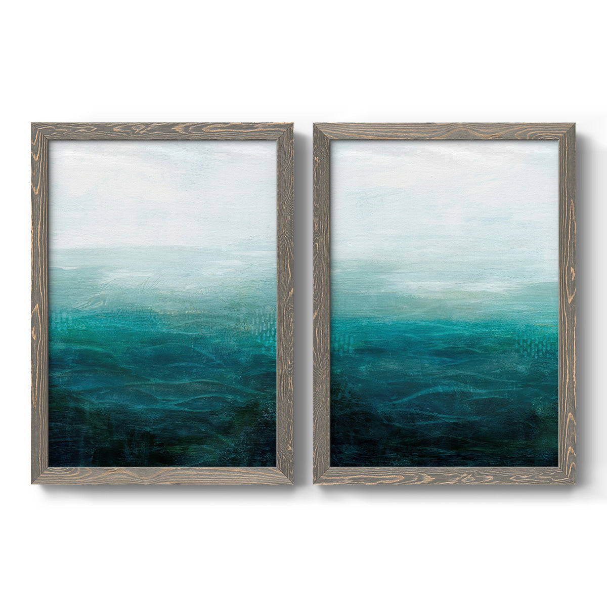 Drifting Sea I - Premium Framed Canvas 2 Piece Set - Ready to Hang