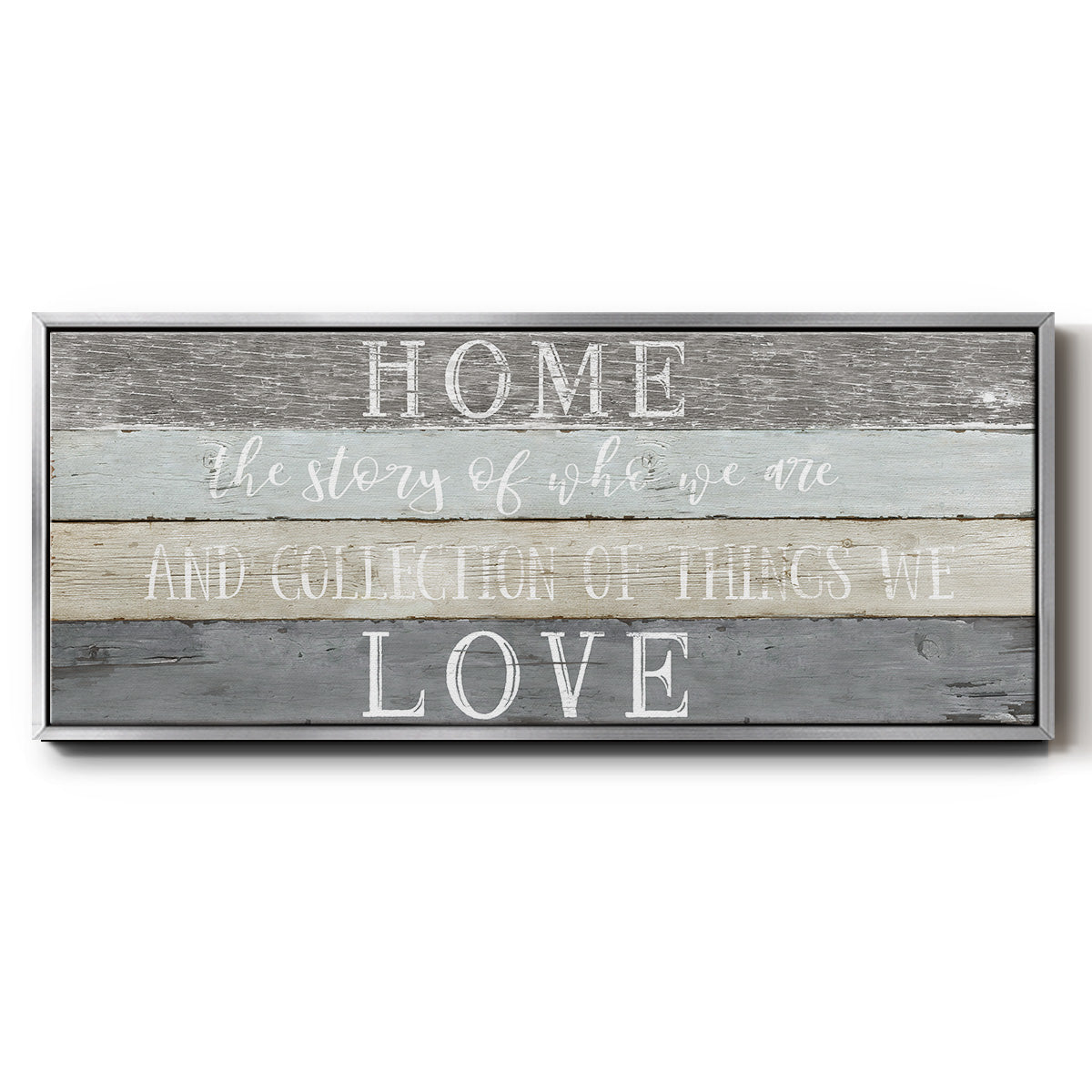 Home Love - Floater Framed Canvas Print