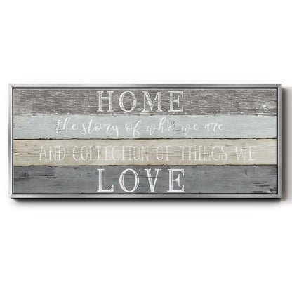 Home Love - Floater Framed Canvas Print