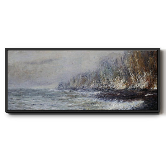 The Effect of Fog near Dieppe, 1882 - Floater Framed Canvas Print