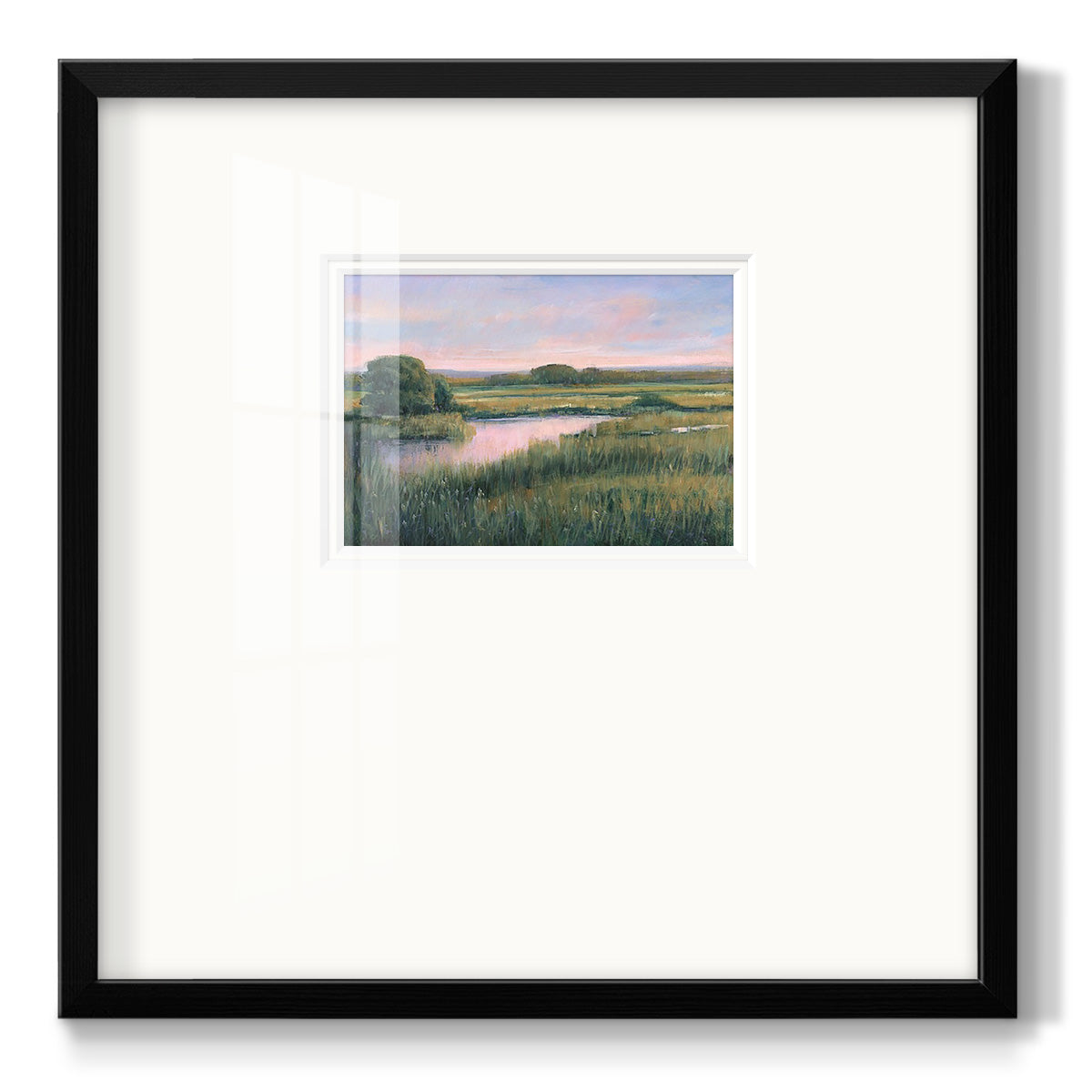 Spring Marsh I Premium Framed Print Double Matboard