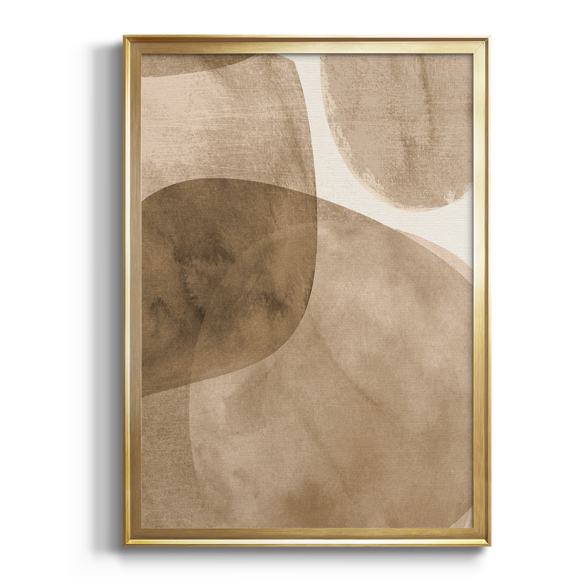 Neutral Object II - Modern Framed Canvas Print