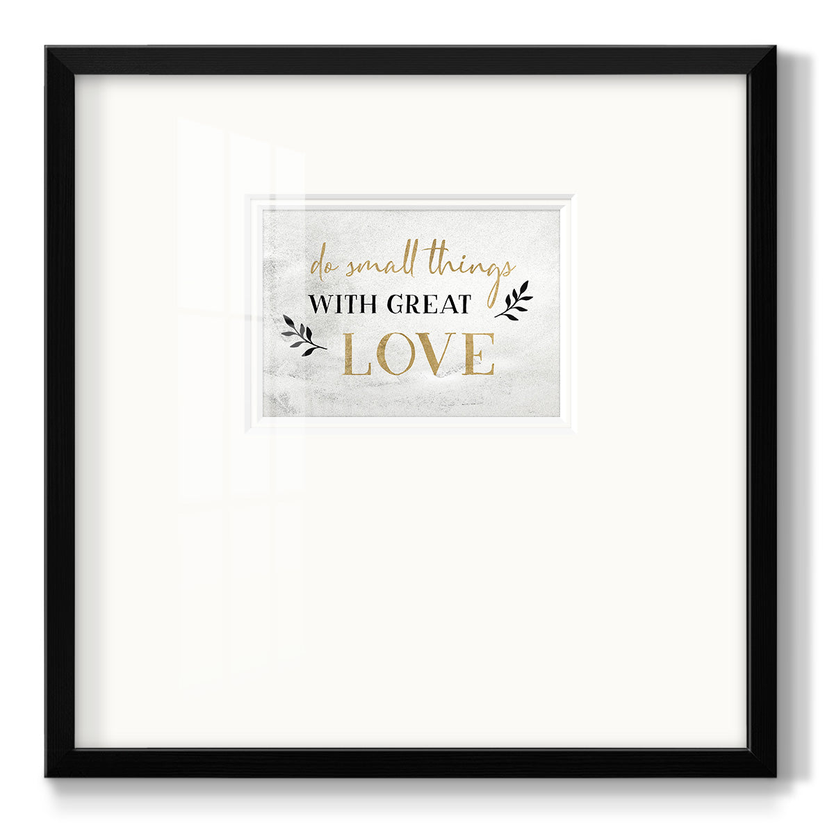 Small Things Gold - Double Matboard Framed Print