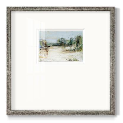 Wintery Horizon III Premium Framed Print Double Matboard