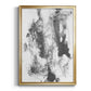 Graphite Abstract III - Modern Framed Canvas Print