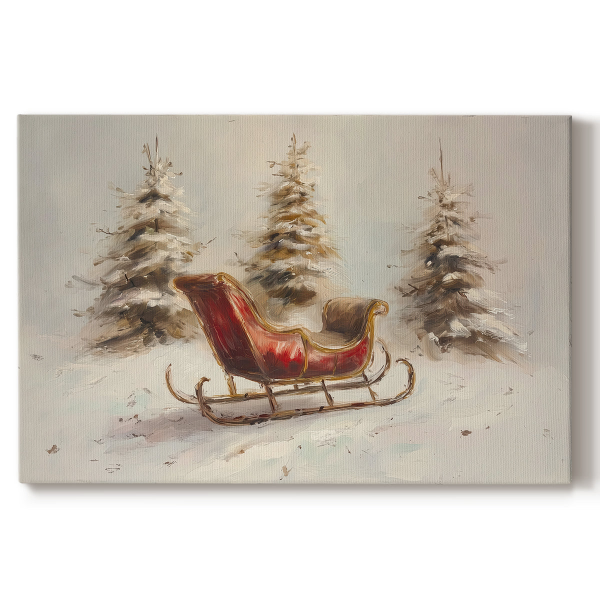 Tinsel-Gold Whisper of Eve - Canvas Art Print