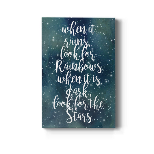 Galaxy Quote I Premium Gallery Wrapped Canvas - Ready to Hang