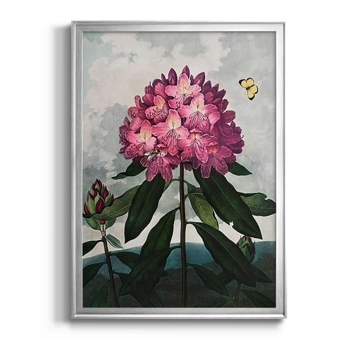 Temple of Flora X - Modern Framed Canvas Print