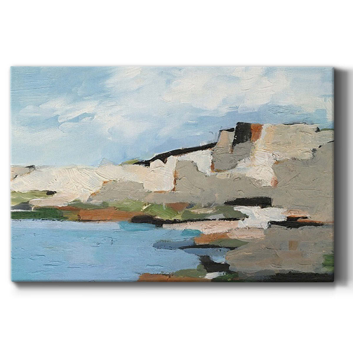 White Rock Cliffs II Premium Gallery Wrapped Canvas - Ready to Hang