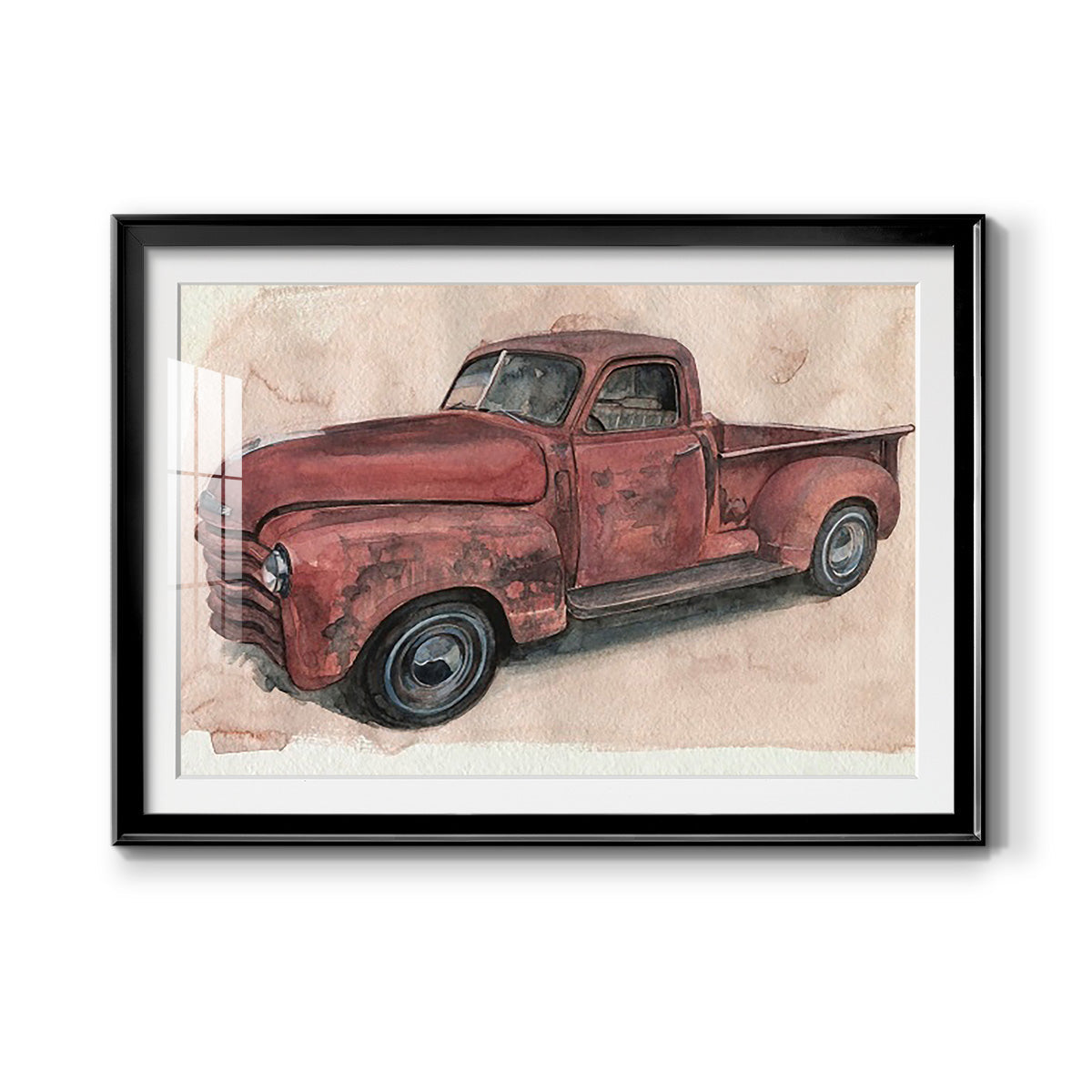 Antique Pickup I Premium Framed Print - Ready to Hang