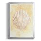 Salty Seashell II - Modern Framed Canvas Print
