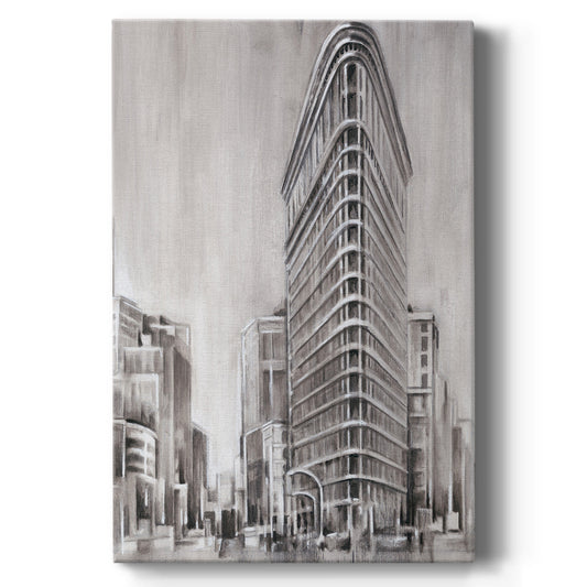 Art Deco Cityscape II Premium Gallery Wrapped Canvas - Ready to Hang