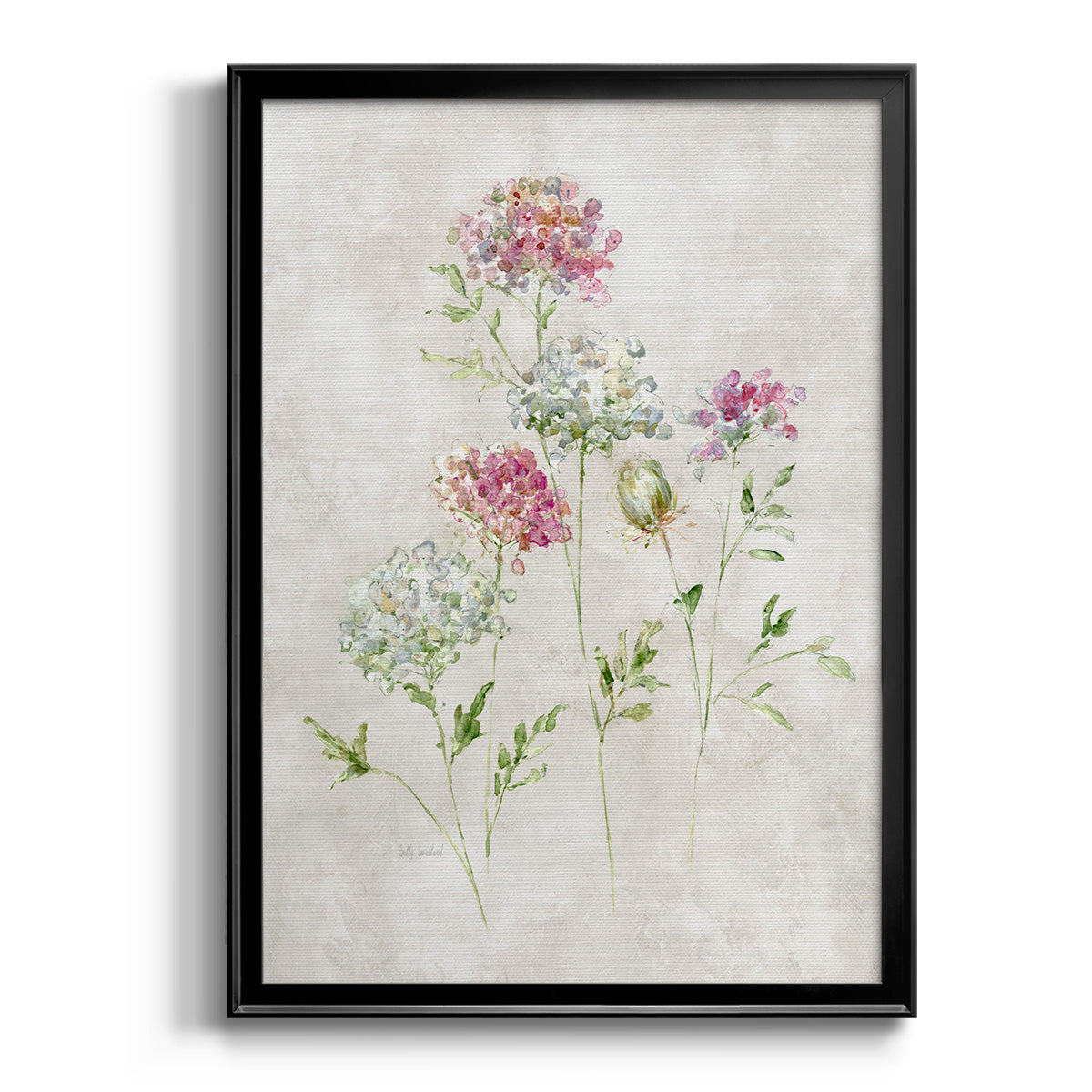 Soft Lace II - Modern Framed Canvas Print