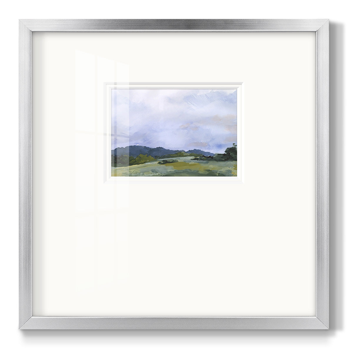 Pastoral Horizons II - Double Matboard Framed Print