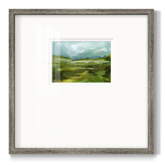 Emerald View II Premium Framed Print Double Matboard