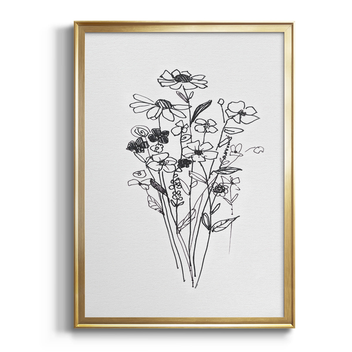 Farmhouse Plants II - Modern Framed Canvas Print