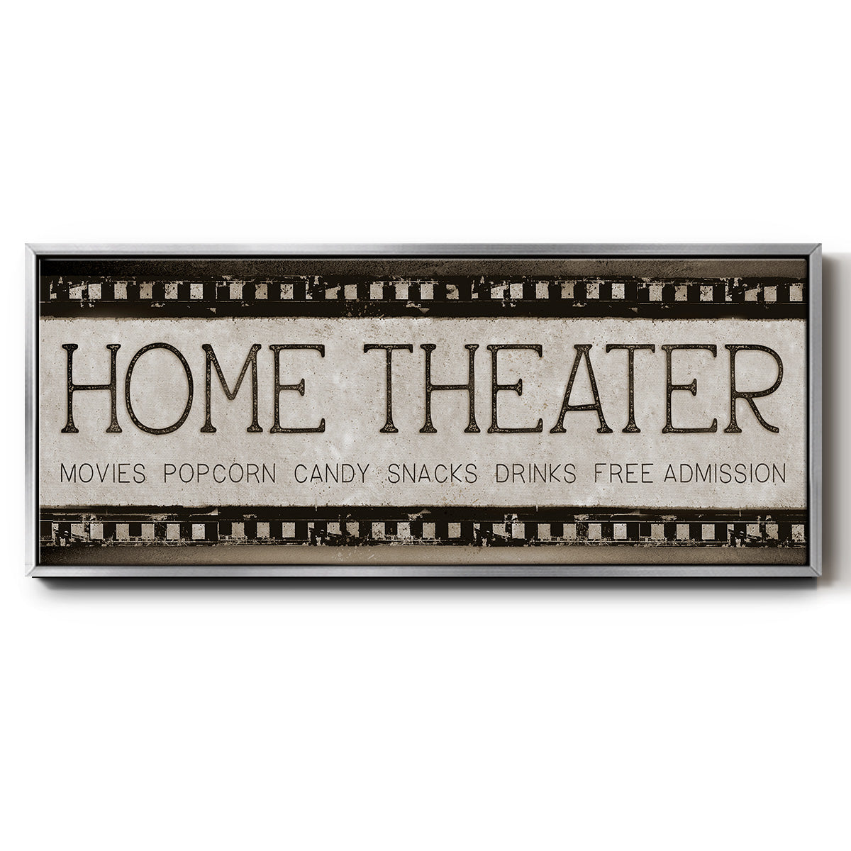 Home Theater - Floater Framed Canvas Print
