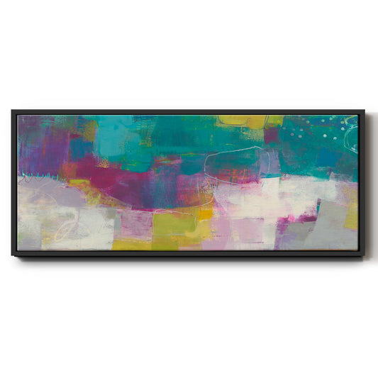 Loop I - Floater Framed Canvas Print