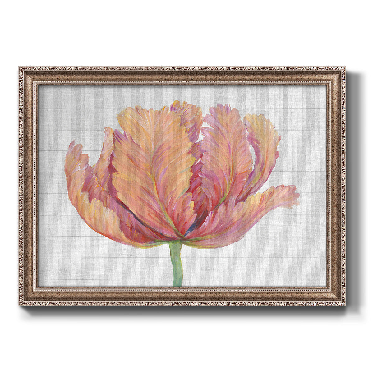 Single Pink Bloom I Premium Framed Canvas- Ready to Hang