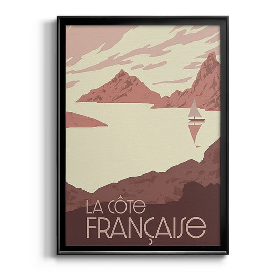 French Coast II - Modern Framed Canvas Print