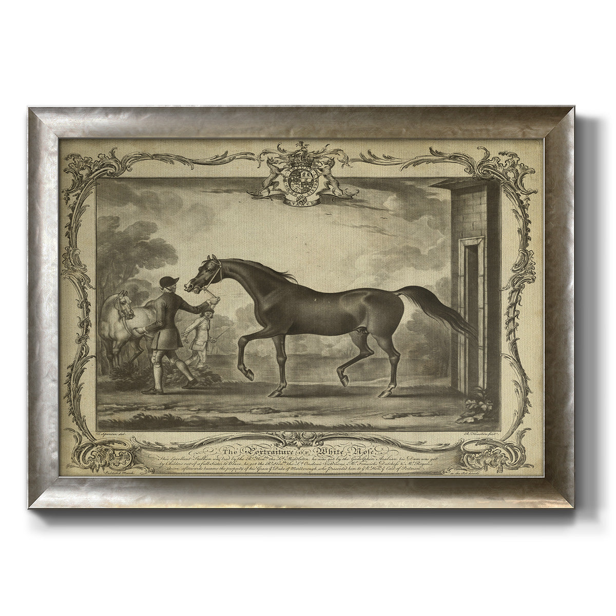 Distinguished Horses IV Premium Framed Canvas- Ready to Hang