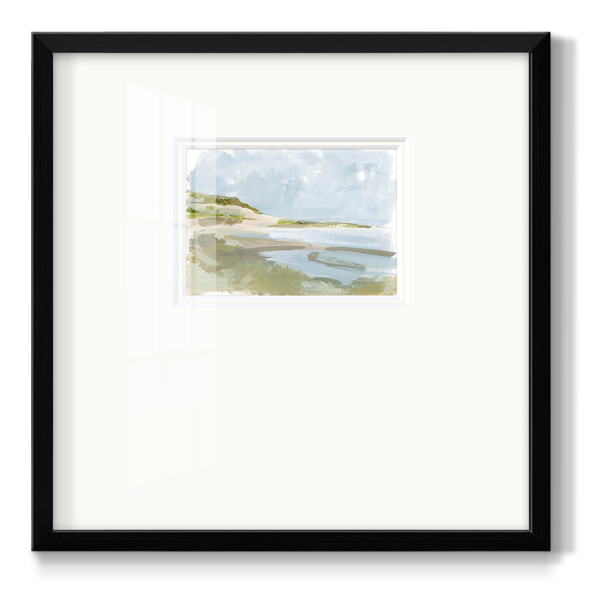 Sea Cove Impression II - Double Matboard Framed Print