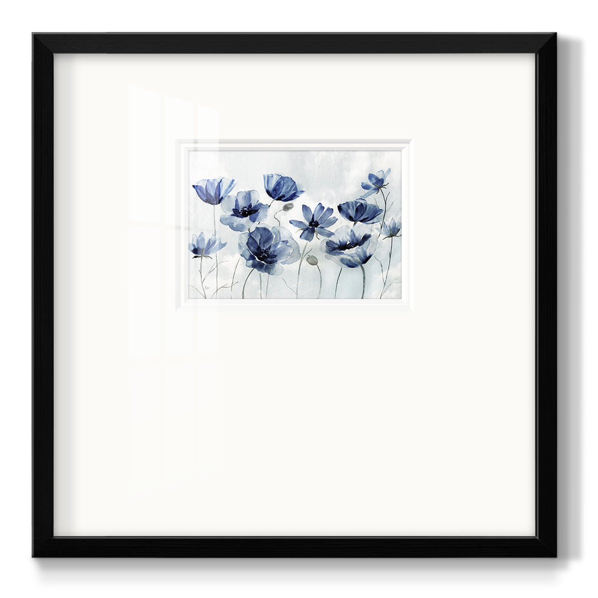 Indigo Spring Awakening - Double Matboard Framed Print