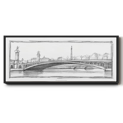Pont Alexandre III - Floater Framed Canvas Print