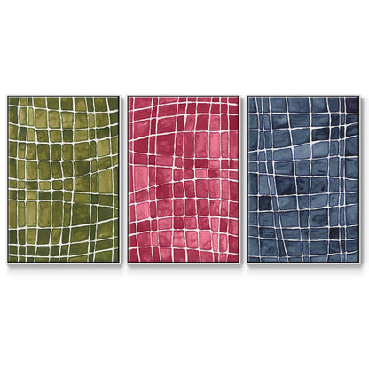 Square Bluff I - Floater Framed Canvas Set