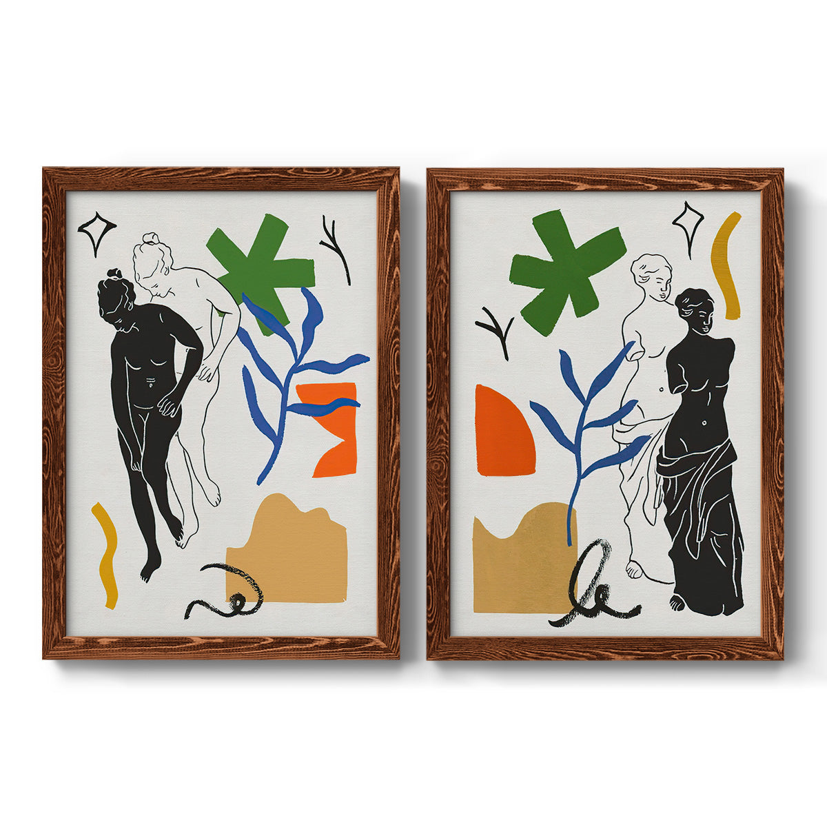 Starry Venus III - Premium Framed Canvas 2 Piece Set - Ready to Hang