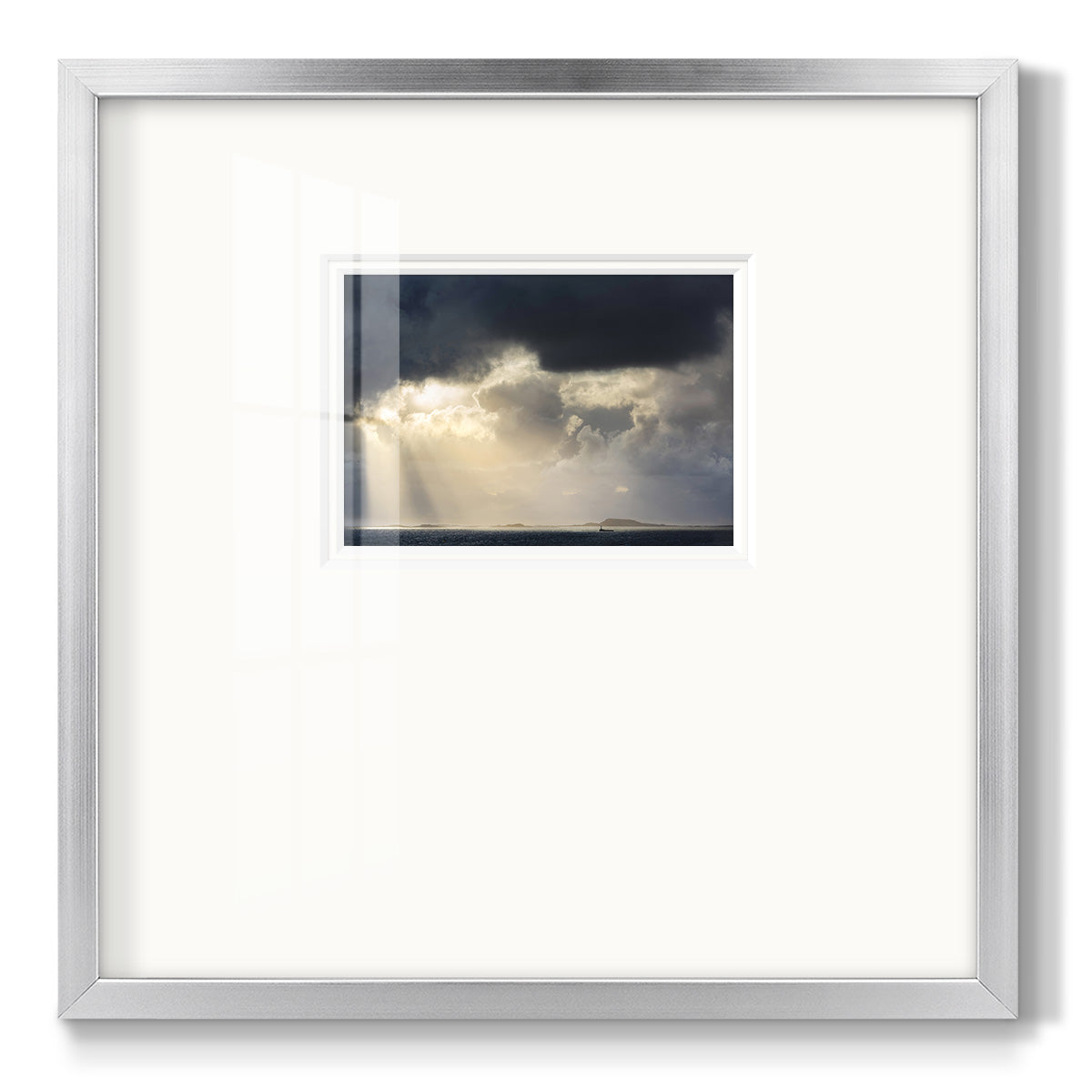 Rays of Light - Double Matboard Framed Print