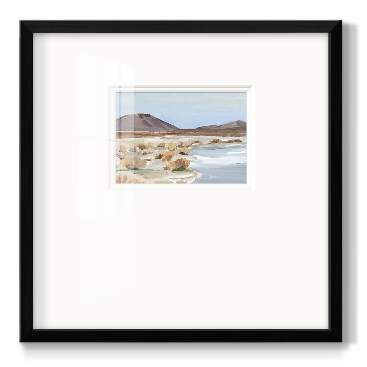Desert Oasis Study II - Double Matboard Framed Print