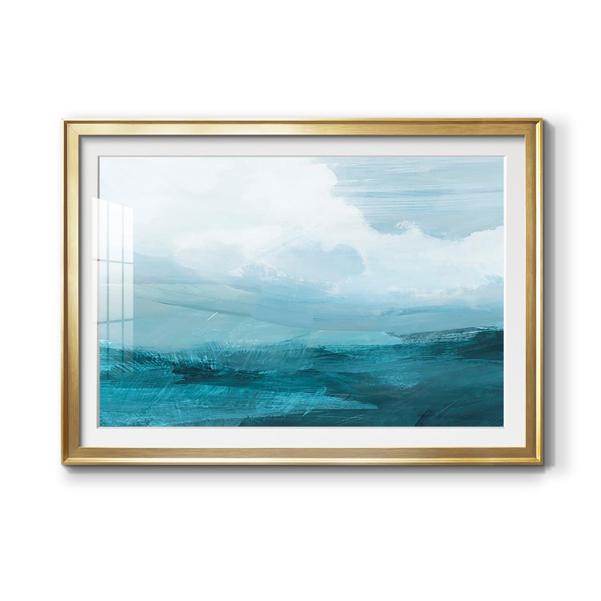 Azure Rising IV Premium Framed Print - Ready to Hang