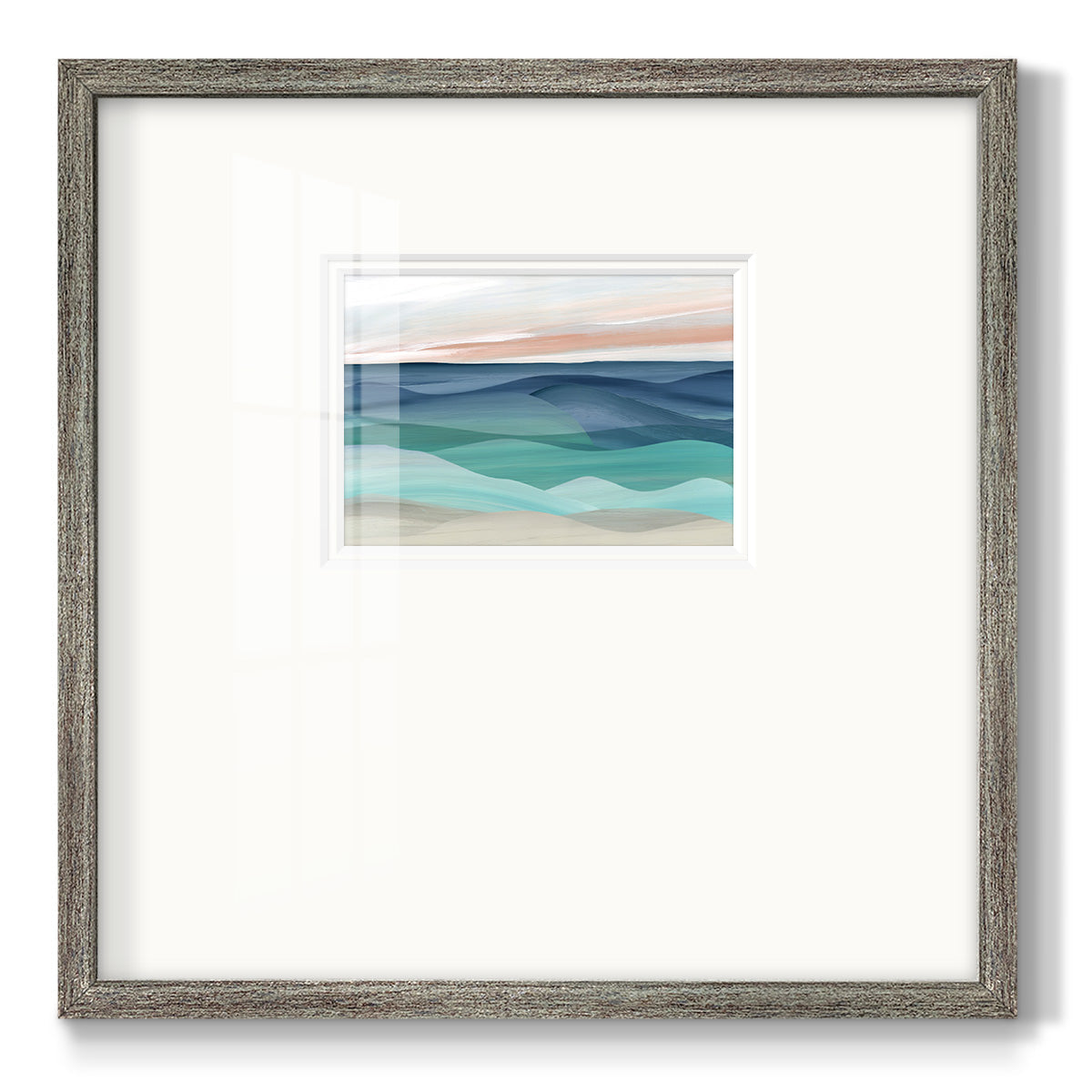 Shifting Seas Premium Framed Print Double Matboard