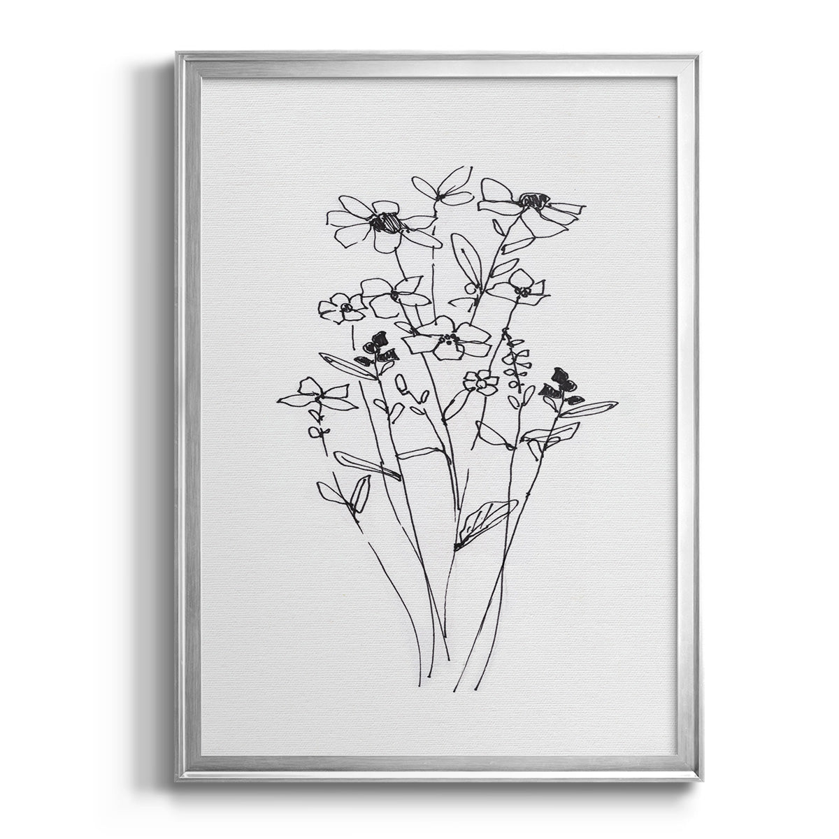 Farmhouse Plants I - Modern Framed Canvas Print