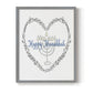 Hanukkah Heart - Restickable Framed Art Print