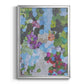 Iris Garden - Modern Framed Canvas Print