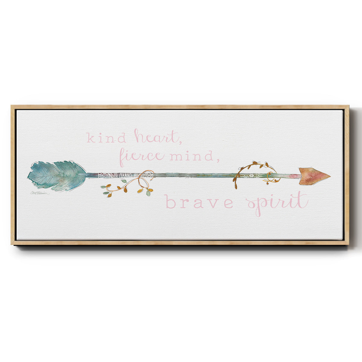 Brave Spirit - Floater Framed Canvas Print