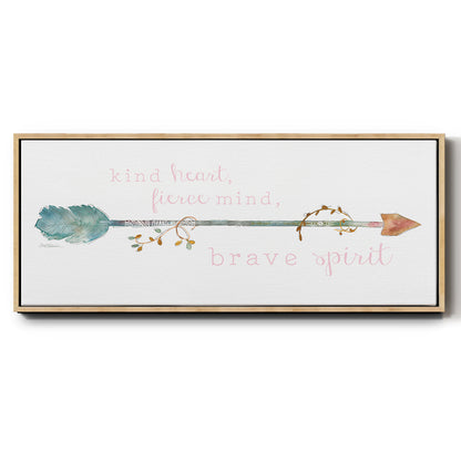Brave Spirit - Floater Framed Canvas Print