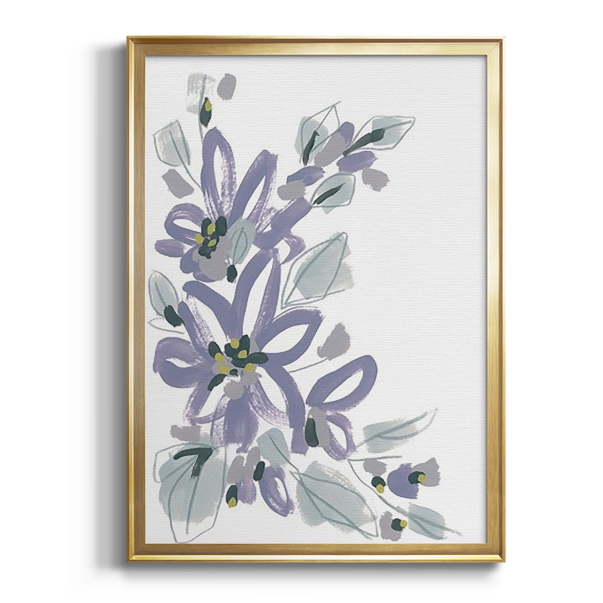 Periwinkle Patch I - Modern Framed Canvas Print