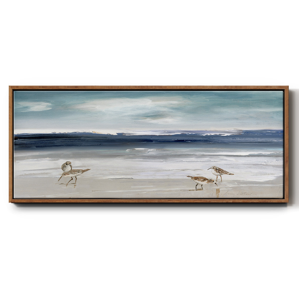 Sandpiper Bay - Floater Framed Canvas Print